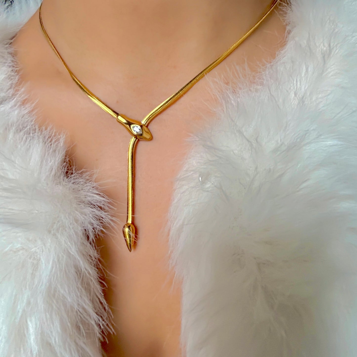 Golden Serpent Necklace