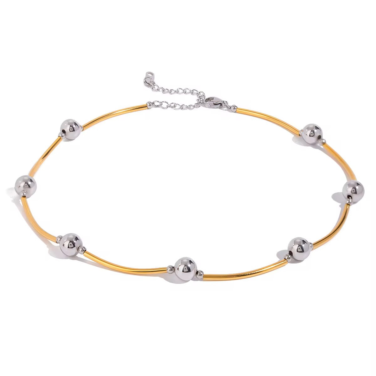 Lourdes Gold Bar Necklace