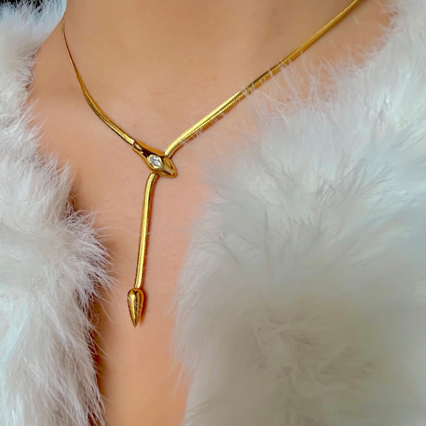 Golden Serpent Necklace