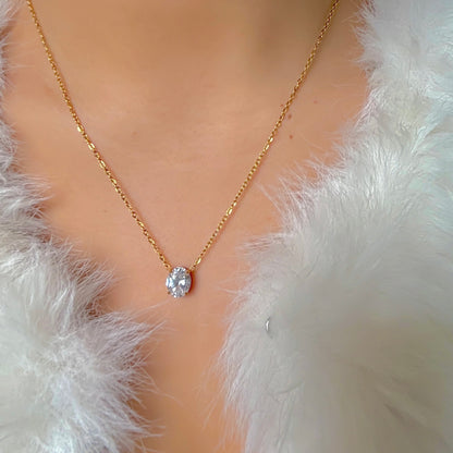 One Diamond Necklace