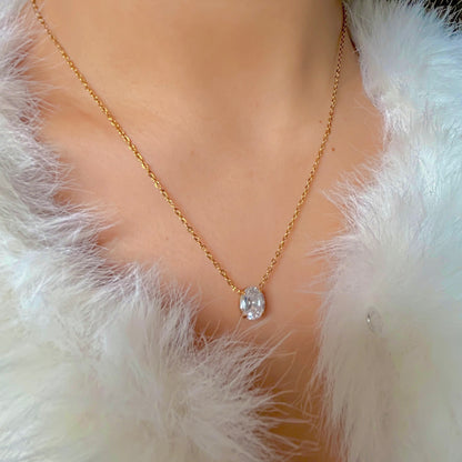 One Diamond Necklace